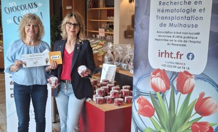 Remise de don par la chocolaterie Abtey